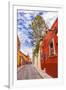 Aldama Street Christmas Decorations, San Miguel de Allende, Mexico.-William Perry-Framed Photographic Print