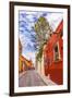 Aldama Street Christmas Decorations, San Miguel de Allende, Mexico.-William Perry-Framed Photographic Print