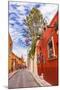 Aldama Street Christmas Decorations, San Miguel de Allende, Mexico.-William Perry-Mounted Photographic Print