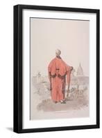 Alderman in Civic Costume Looking Towards St Paul's Cathedral, London, 1805-William Henry Pyne-Framed Giclee Print