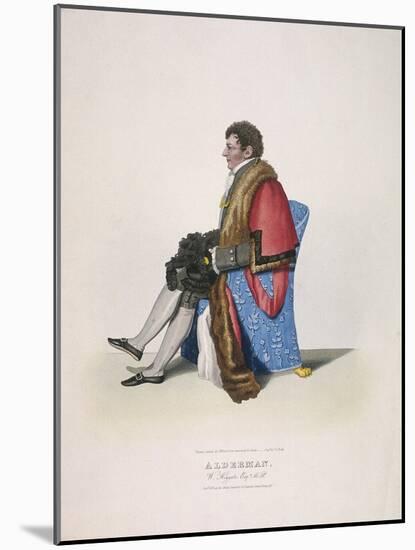 Alderman Sir William Heygate, Seated and in Civic Costume Showing Robe and Hat, 1825-Abraham Wivell-Mounted Giclee Print