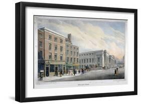 Aldersgate Street, City of London, C1830-Nathaniel Whittock-Framed Giclee Print