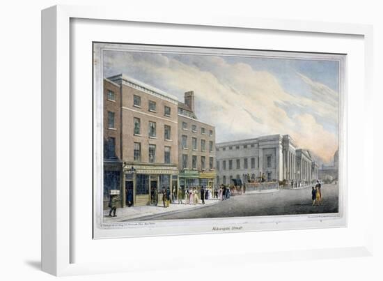 Aldersgate Street, City of London, C1830-Nathaniel Whittock-Framed Giclee Print