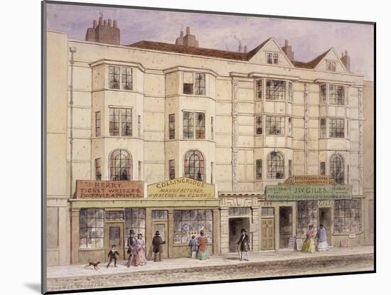 Aldersgate Street, London, 1851-Thomas Hosmer Shepherd-Mounted Giclee Print