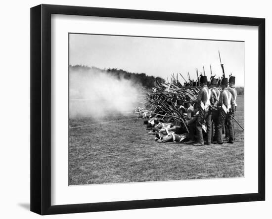 Aldershot Serrchlight Tattoo Rehearsal, 1932-Staff-Framed Photographic Print