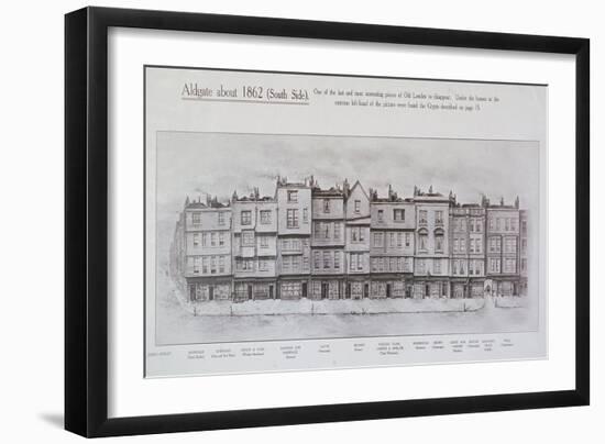 Aldgate High Street, London, C1862-null-Framed Giclee Print