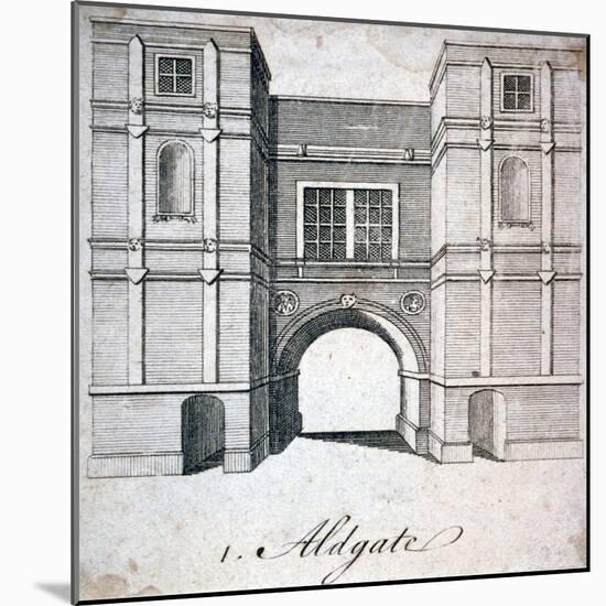 Aldgate, London, C1800-null-Mounted Giclee Print