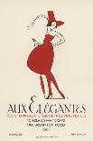 Poster Advertising "Aux Elegantes" in London's Old Brompton Road-Aldo Cosomati-Stretched Canvas