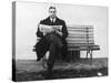 Aldo Moro Sitting on a Bench-Sergio del Grande-Stretched Canvas