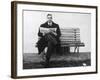 Aldo Moro Sitting on a Bench-Sergio del Grande-Framed Giclee Print