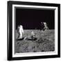 Aldrin Looks Back at Tranquility Base Photograph - Cape Canaveral, FL-Lantern Press-Framed Art Print