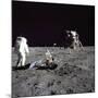 Aldrin Looks Back at Tranquility Base Photograph - Cape Canaveral, FL-Lantern Press-Mounted Art Print