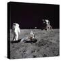 Aldrin Looks Back at Tranquility Base Photograph - Cape Canaveral, FL-Lantern Press-Stretched Canvas