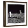 Aldrin Looks Back at Tranquility Base Photograph - Cape Canaveral, FL-Lantern Press-Framed Art Print