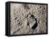 Aldrin's Footprint on the Moon, 1969-null-Framed Stretched Canvas