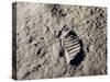 Aldrin's Footprint on the Moon, 1969-null-Stretched Canvas