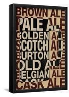 Ale Types-null-Framed Poster