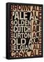 Ale Types-null-Framed Poster