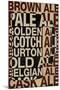 Ale Types-null-Mounted Poster