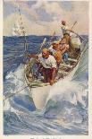 Captain Bligh and His Fellow Castaways Survive by Seeking Oysters off the Great Barrier Reef-Alec Ball-Stretched Canvas