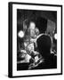 Alec Guiness Putting on His Make Up in Dressing Room at the Stratford Shakespeare Festival-Peter Stackpole-Framed Premium Photographic Print