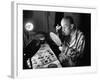 Alec Guiness Putting on Theatrical Make Up at the Stratford Shakespeare Festival-Peter Stackpole-Framed Premium Photographic Print