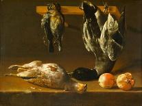 Still Life with Fowl and Pomegranates, c.1620-1640-Alejandro de Loarte-Stretched Canvas