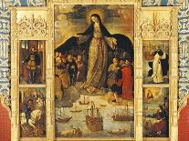 Spain, Seville, Alcazar Palace, Virgin of Seafarers' Altarpiece, 1535-Alejo Fernandez-Stretched Canvas