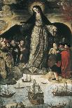 Spain, Seville, Alcazar Palace, Virgin of Seafarers' Altarpiece, 1535-Alejo Fernandez-Framed Stretched Canvas