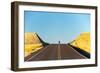 Alek Engerbretson Skateboarding Down A Rural Highway Near Oakesdale, Washington-Ben Herndon-Framed Photographic Print