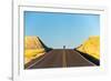 Alek Engerbretson Skateboarding Down A Rural Highway Near Oakesdale, Washington-Ben Herndon-Framed Photographic Print