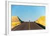 Alek Engerbretson Skateboarding Down A Rural Highway Near Oakesdale, Washington-Ben Herndon-Framed Photographic Print