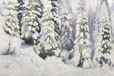 Winter Tale, 1913-Aleksandr Alekseevich Borisov-Framed Stretched Canvas