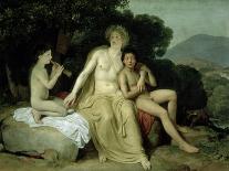 Apollo with Hyacinthus and Cyparissus Singing and Playing, 1831-34-Aleksandr Andreevich Ivanov-Giclee Print