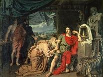 King Priam Begging Achilles for the Return of Hector's Body, 1824-Aleksandr Andreevich Ivanov-Framed Giclee Print