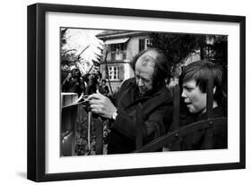 Aleksandr Solzhenitsyn with His Son Durind the Exile-null-Framed Giclee Print