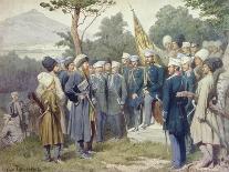 General Kutuzov with Men During Napoleonic War-Aleksei Danilovich Kivshenko-Giclee Print