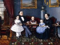 Portrait of a Young Family, 1855-Aleksei Iagodnikov-Framed Giclee Print