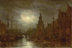 Amsterdam at Night, 1870s-Aleksei Petrovich Bogolyubov-Giclee Print