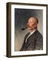 Aleksej Pavlovic Capygin - Portrait of the Writer Aleksey Pavlovich Chapygin (1870-1937) Par Parkho-Ivan Kirillovich Parkhomenko-Framed Giclee Print