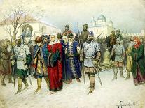 Martha the Mayoress Escorted to Moscow, 1880-Aleksey Kivshenko-Giclee Print