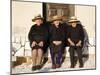 Alentejo, Estremoz, Three Elderly Portuguese Ladies Near in Alentejo Region, Portugal-Camilla Watson-Mounted Premium Photographic Print