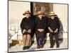 Alentejo, Estremoz, Three Elderly Portuguese Ladies Near in Alentejo Region, Portugal-Camilla Watson-Mounted Photographic Print