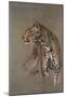 Alert Leopard-null-Mounted Art Print