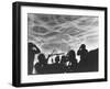 Alerted GIs of M 51 Anti Aircraft Battery Silhouetted Against German-M^s^ Kelly-Framed Photographic Print