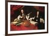 Alessandro and Bonifacio Agliardi, Right Panel of Agliardi Triptych-Evaristo Baschenis-Framed Giclee Print