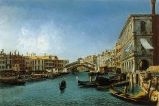 View of the Grand Canal from the Riva Del Vin and Riva Del Carbon-Alessandro Bonvicino Moretto-Framed Giclee Print