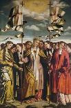 Saint Ursula and Her Martyred Companions, 1530-Alessandro Bonvicino-Framed Stretched Canvas