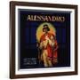 Alessandro Brand - Owensmouth, California - Citrus Crate Label-Lantern Press-Framed Art Print