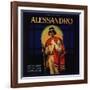 Alessandro Brand - Owensmouth, California - Citrus Crate Label-Lantern Press-Framed Art Print